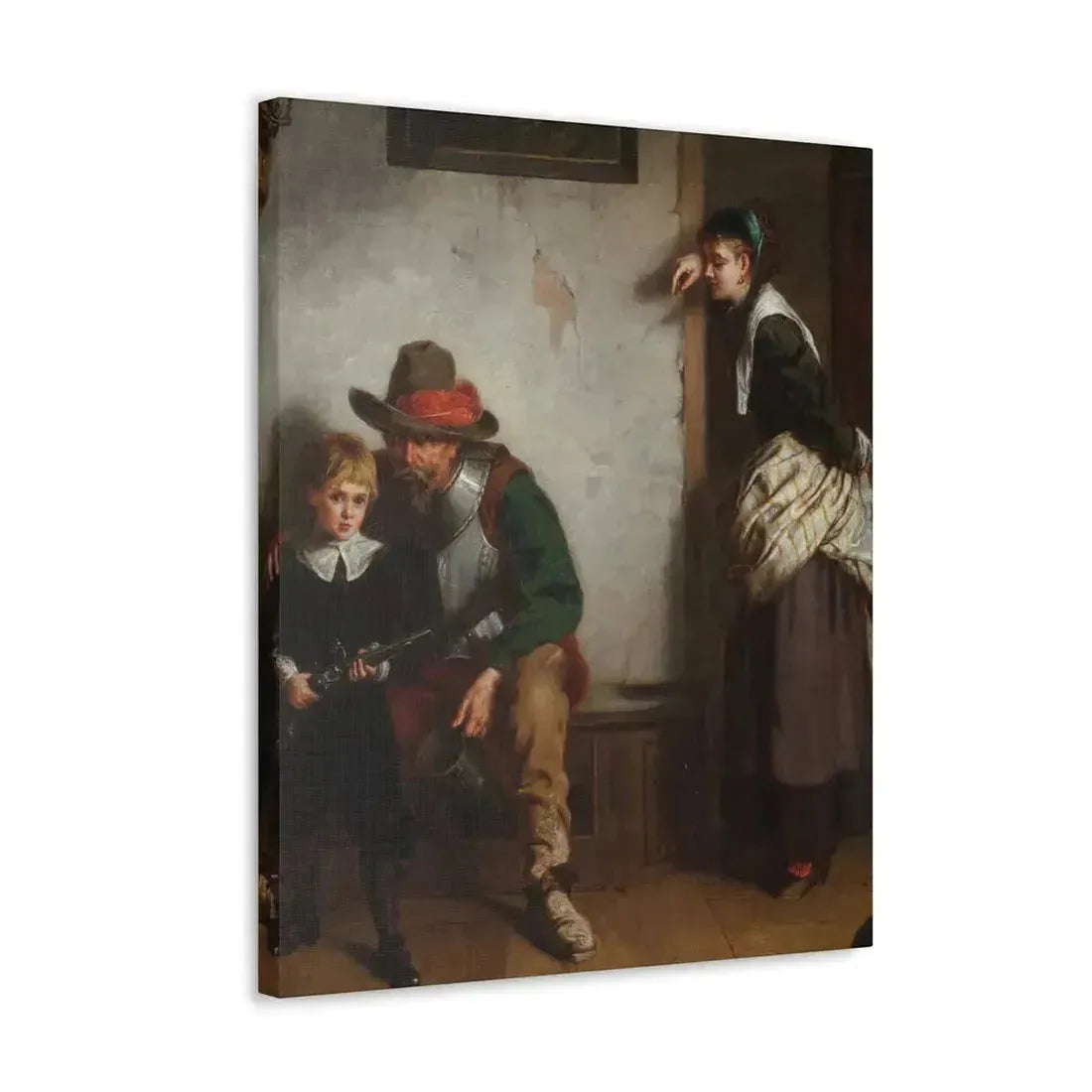 Laslett John Pott (1837-1898) A Chip off the Old Block 1869 - Canvas Wall Art - The Sticker Space
