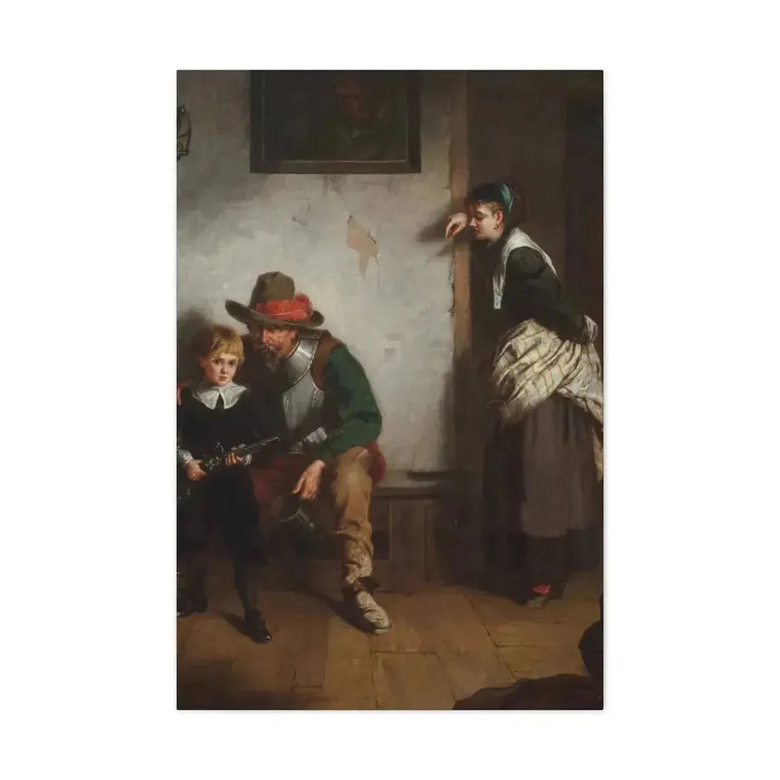 Laslett John Pott (1837-1898) A Chip off the Old Block 1869 - Canvas Wall Art - The Sticker Space