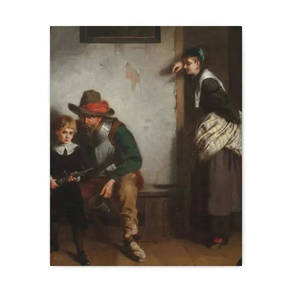 Laslett John Pott (1837-1898) A Chip off the Old Block 1869 - Canvas Wall Art - The Sticker Space
