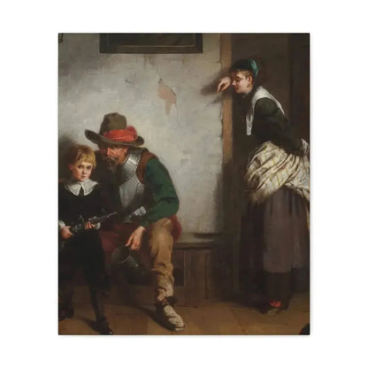 Laslett John Pott (1837-1898) A Chip off the Old Block 1869 - Canvas Wall Art - The Sticker Space