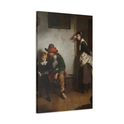 Laslett John Pott (1837-1898) A Chip off the Old Block 1869 - Canvas Wall Art - The Sticker Space