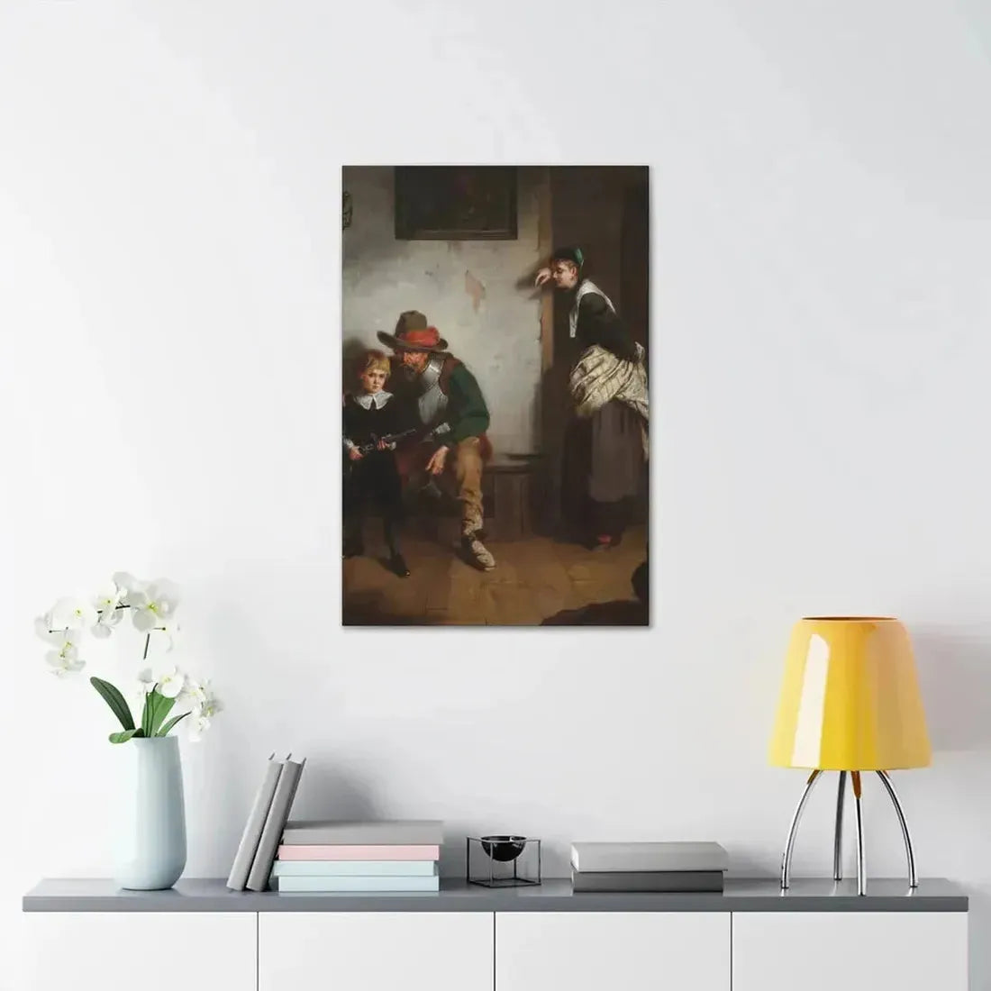 Laslett John Pott (1837-1898) A Chip off the Old Block 1869 - Canvas Wall Art - The Sticker Space