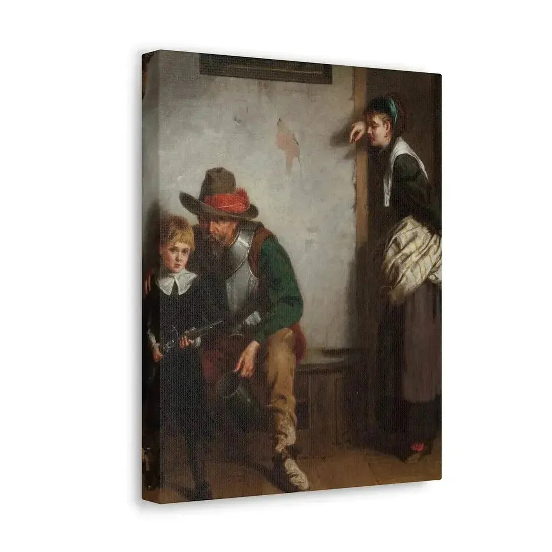 Laslett John Pott (1837-1898) A Chip off the Old Block 1869 - Canvas Wall Art - The Sticker Space