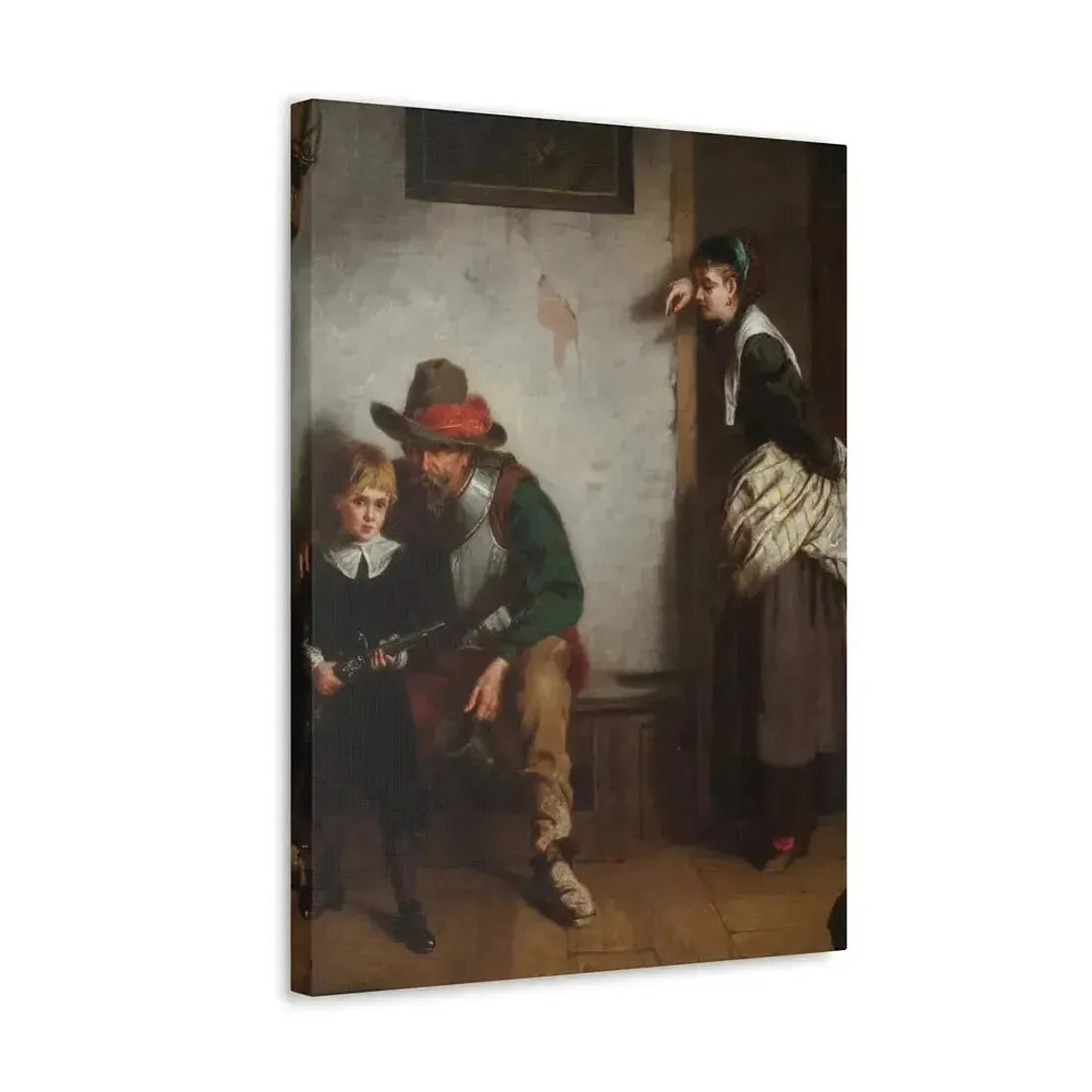 Laslett John Pott (1837-1898) A Chip off the Old Block 1869 - Canvas Wall Art - The Sticker Space