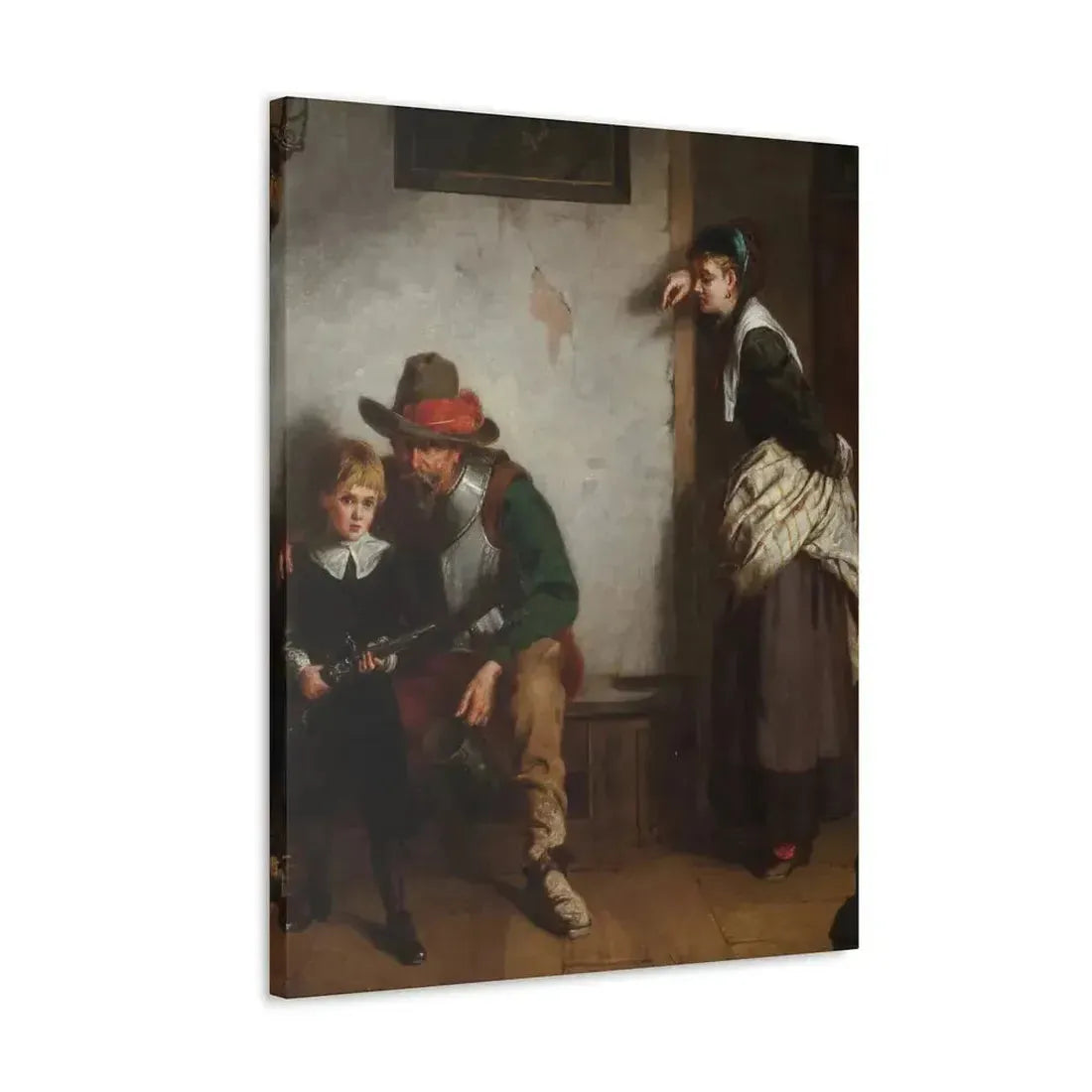 Laslett John Pott (1837-1898) A Chip off the Old Block 1869 - Canvas Wall Art - The Sticker Space