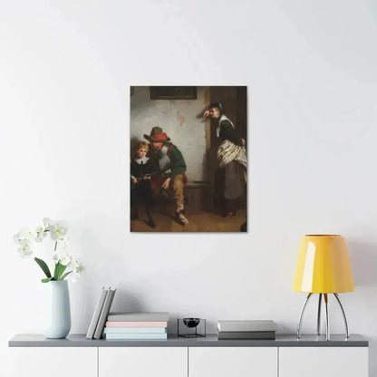 Laslett John Pott (1837-1898) A Chip off the Old Block 1869 - Canvas Wall Art - The Sticker Space