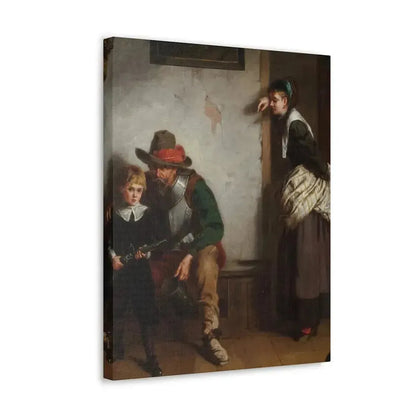 Laslett John Pott (1837-1898) A Chip off the Old Block 1869 - Canvas Wall Art - The Sticker Space