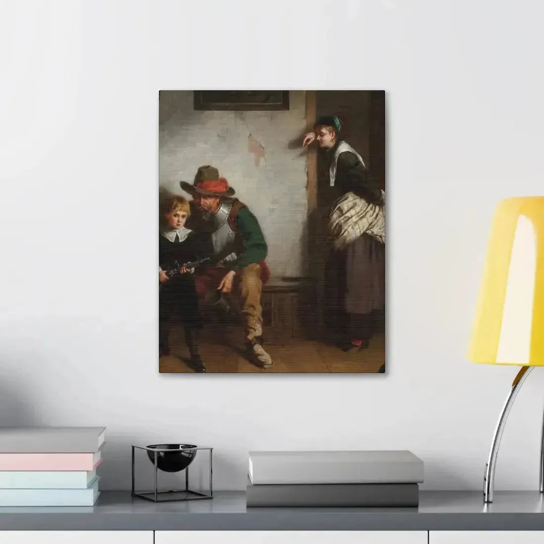 Laslett John Pott (1837-1898) A Chip off the Old Block 1869 - Canvas Wall Art - The Sticker Space