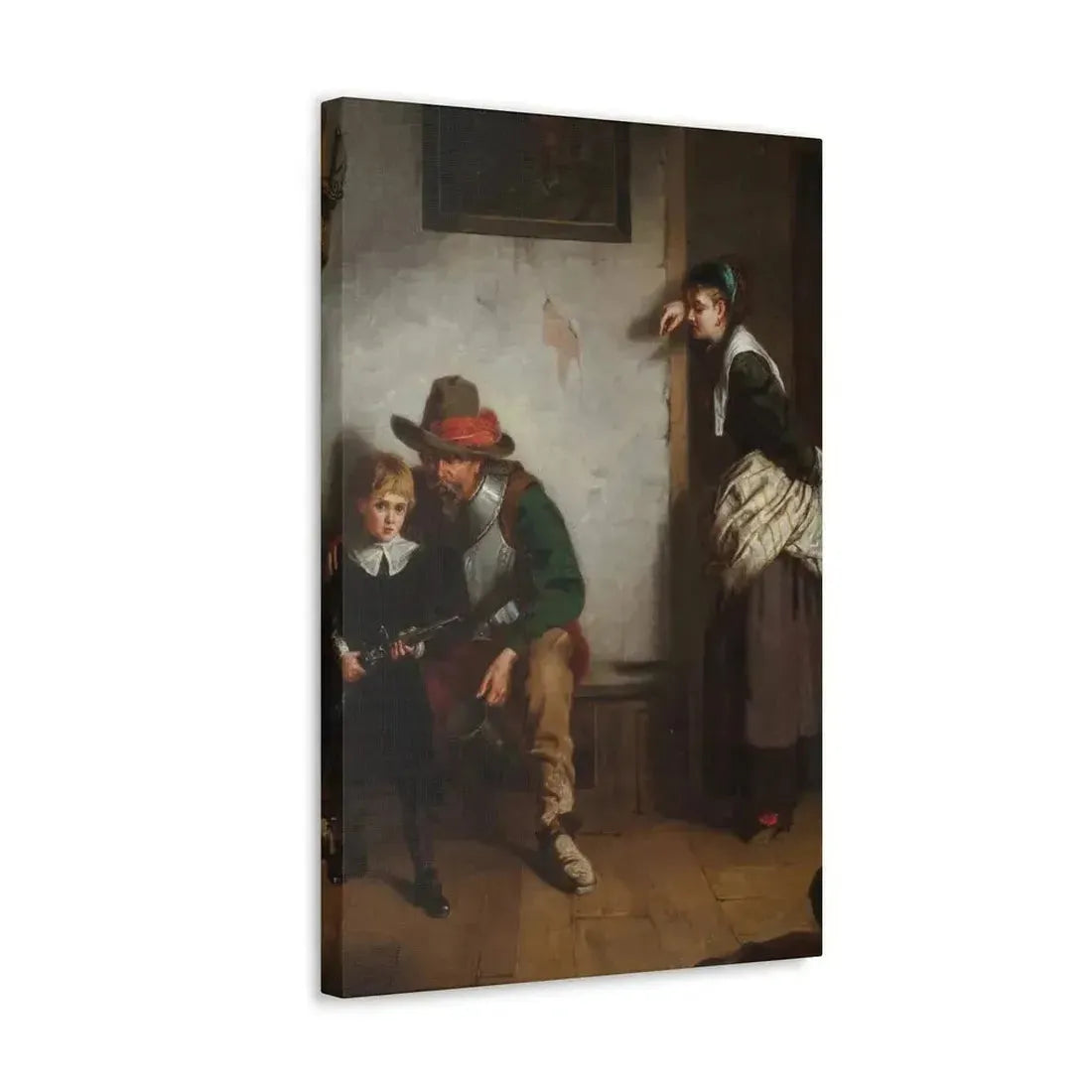 Laslett John Pott (1837-1898) A Chip off the Old Block 1869 - Canvas Wall Art - The Sticker Space