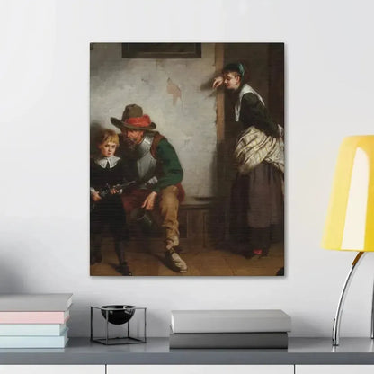 Laslett John Pott (1837-1898) A Chip off the Old Block 1869 - Canvas Wall Art - The Sticker Space