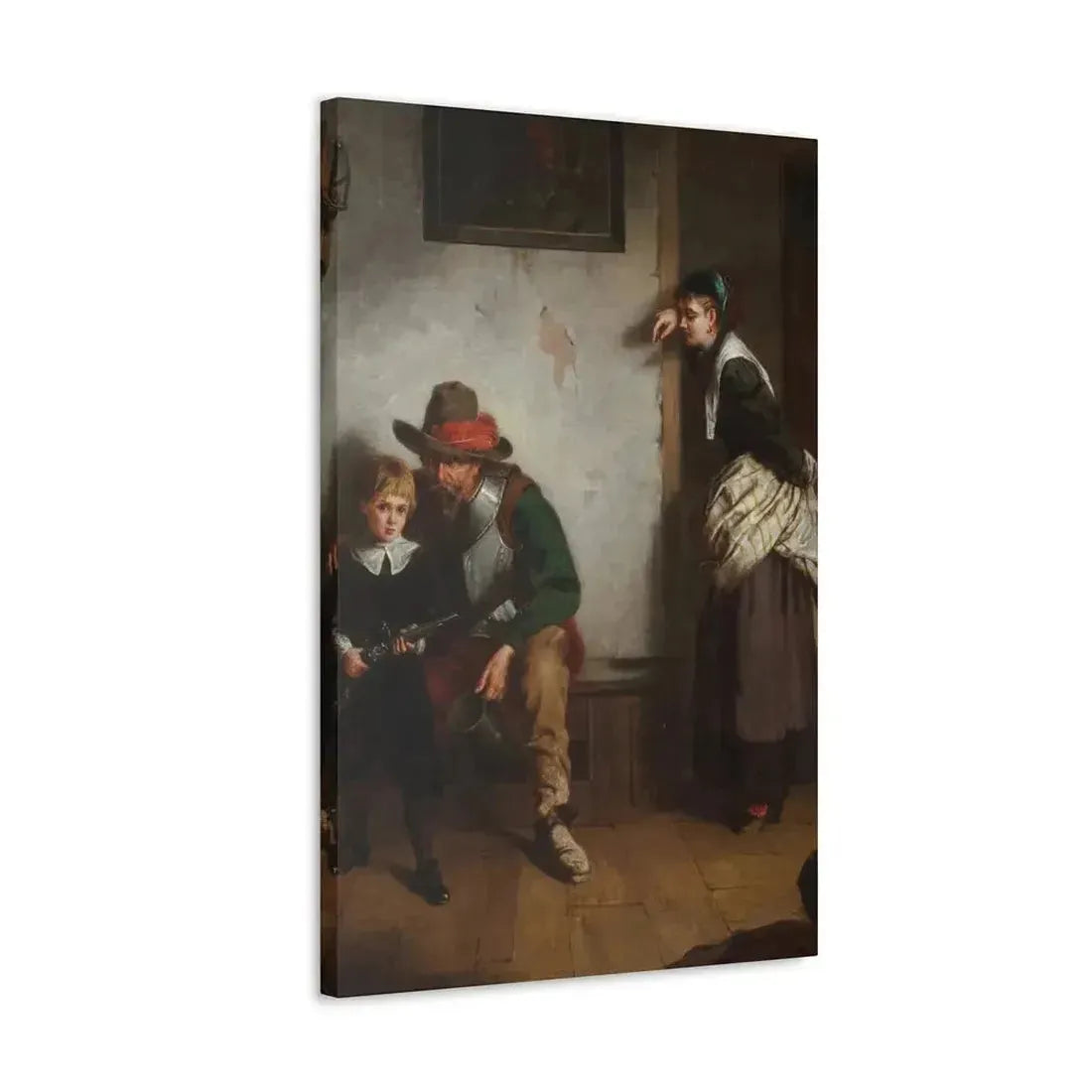 Laslett John Pott (1837-1898) A Chip off the Old Block 1869 - Canvas Wall Art - The Sticker Space