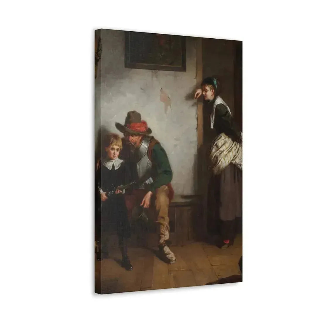 Laslett John Pott (1837-1898) A Chip off the Old Block 1869 - Canvas Wall Art - The Sticker Space