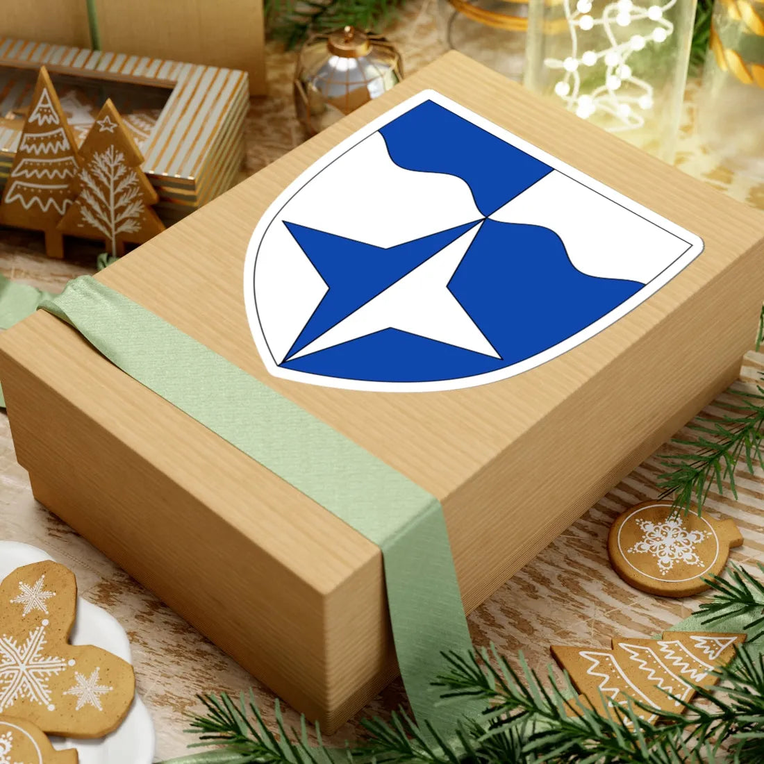 Lasnamäe linnaosa vapp (Estonia) (Coat of Arms) STICKER Vinyl Kiss-Cut Decal - The Sticker Space