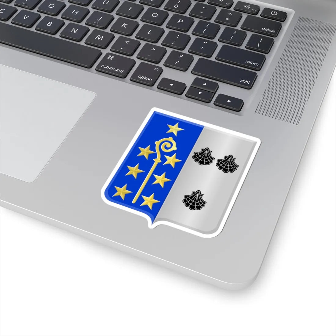 Lasne wapen (Belgium) (Coat of Arms) STICKER Vinyl Kiss-Cut Decal - The Sticker Space