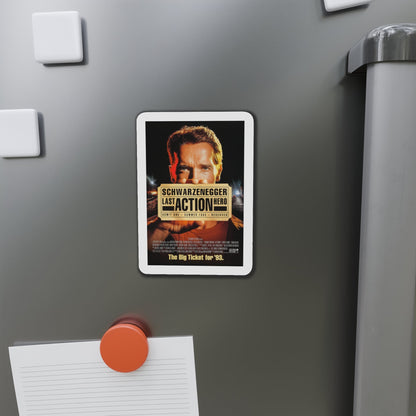 Last Action Hero 1993 Movie Poster Die-Cut Magnet-The Sticker Space