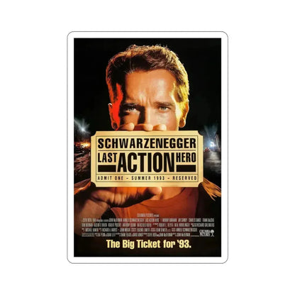 Last Action Hero 1993 Movie Poster STICKER Vinyl Die-Cut Decal 6 Inch - The Sticker Space