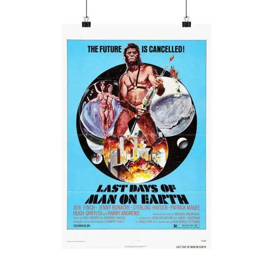 LAST DAYS OF MAN ON EARTH 1973 - Paper Movie Poster 12″ x 18″ Matte - The Sticker Space