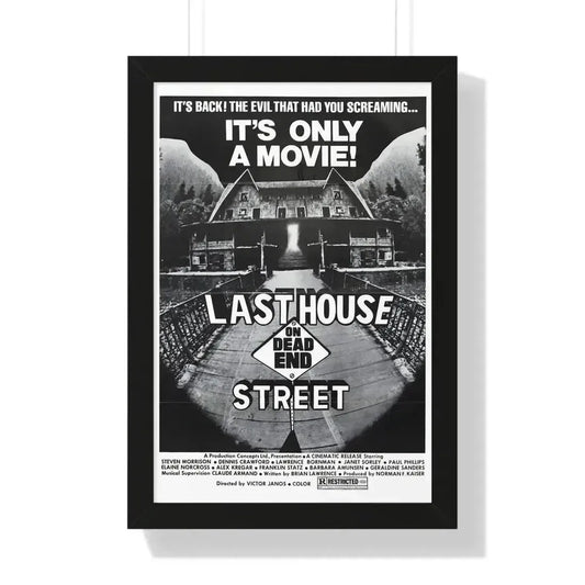 LAST HOUSE ON DEAD END STREET 1973 - Framed Movie Poster 16″ x 24″ Black - The Sticker Space