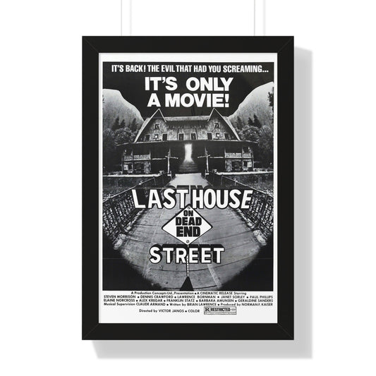 LAST HOUSE ON DEAD END STREET 1973 - Framed Movie Poster-16″ x 24″-The Sticker Space