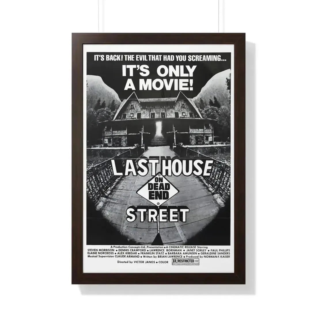 LAST HOUSE ON DEAD END STREET 1973 - Framed Movie Poster - The Sticker Space