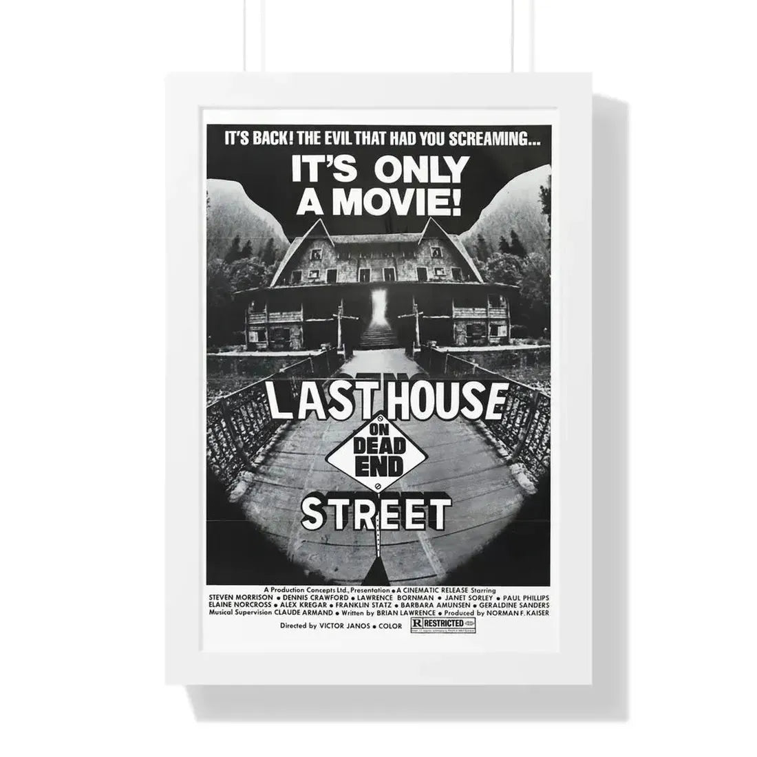 LAST HOUSE ON DEAD END STREET 1973 - Framed Movie Poster - The Sticker Space