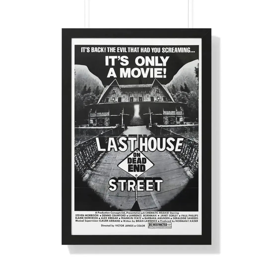 LAST HOUSE ON DEAD END STREET 1973 - Framed Movie Poster - The Sticker Space