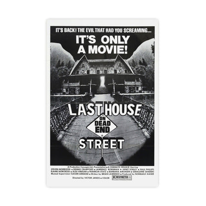 LAST HOUSE ON DEAD END STREET 1973 - Paper Movie Poster-16″ x 24″ (Vertical)-The Sticker Space