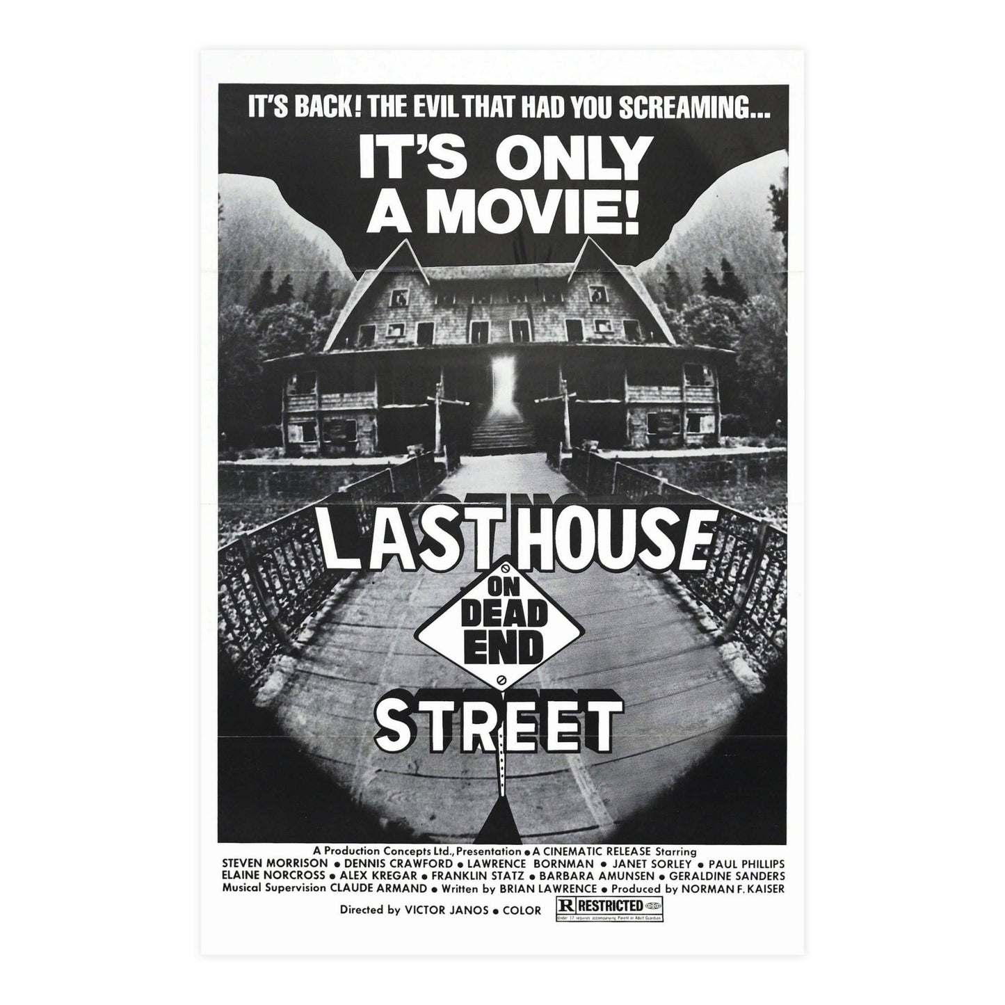 LAST HOUSE ON DEAD END STREET 1973 - Paper Movie Poster-24″ x 36″ (Vertical)-The Sticker Space