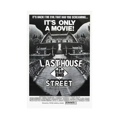 LAST HOUSE ON DEAD END STREET 1973 - Paper Movie Poster - The Sticker Space