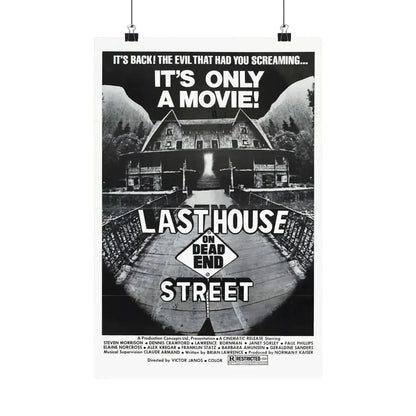 LAST HOUSE ON DEAD END STREET 1973 - Paper Movie Poster - The Sticker Space