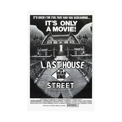 LAST HOUSE ON DEAD END STREET 1973 - Paper Movie Poster - The Sticker Space