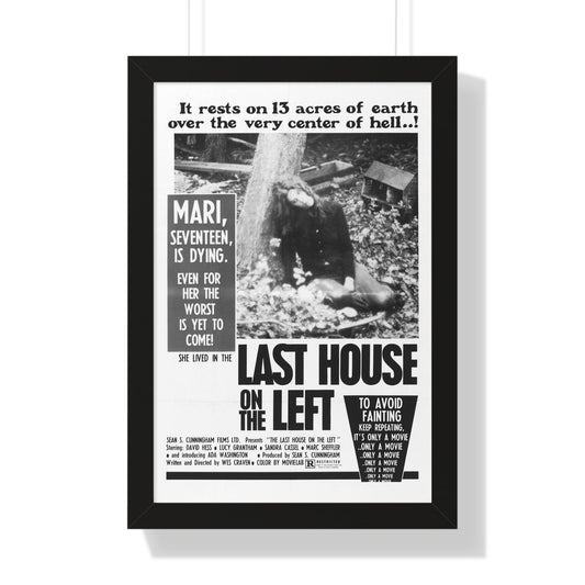 LAST HOUSE ON THE LEFT 1972 - Framed Movie Poster-16″ x 24″-The Sticker Space