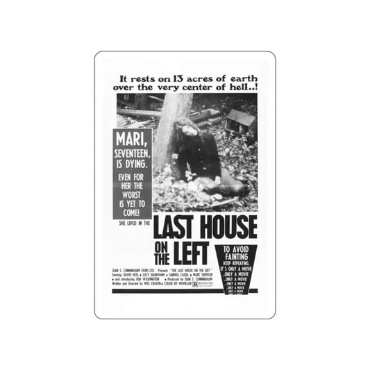 LAST HOUSE ON THE LEFT 1972 Movie Poster STICKER Vinyl Die-Cut Decal 2 Inch - The Sticker Space