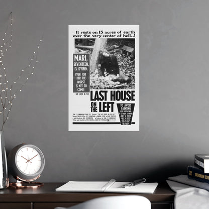 LAST HOUSE ON THE LEFT 1972 - Paper Movie Poster-The Sticker Space