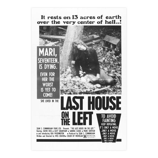 LAST HOUSE ON THE LEFT 1972 - Paper Movie Poster-24″ x 36″ (Vertical)-The Sticker Space