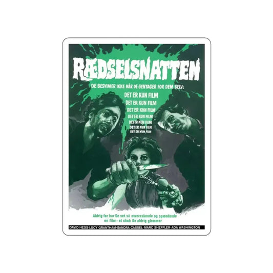 LAST HOUSE ON THE LEFT (DANISH) 1972 Movie Poster STICKER Vinyl Die-Cut Decal 2 Inch - The Sticker Space