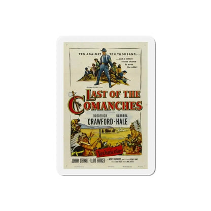Last of the Comanches 1953 Movie Poster Refrigerator Magnet - The Sticker Space