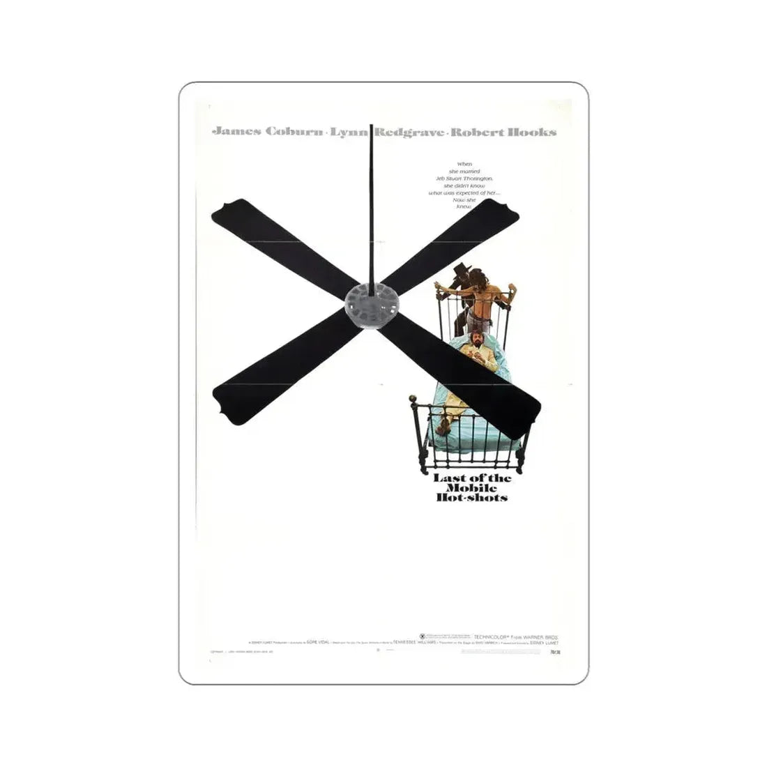 Last of the Mobile Hot Shots 1970 Movie Poster STICKER Vinyl Die-Cut Decal 4 Inch - The Sticker Space