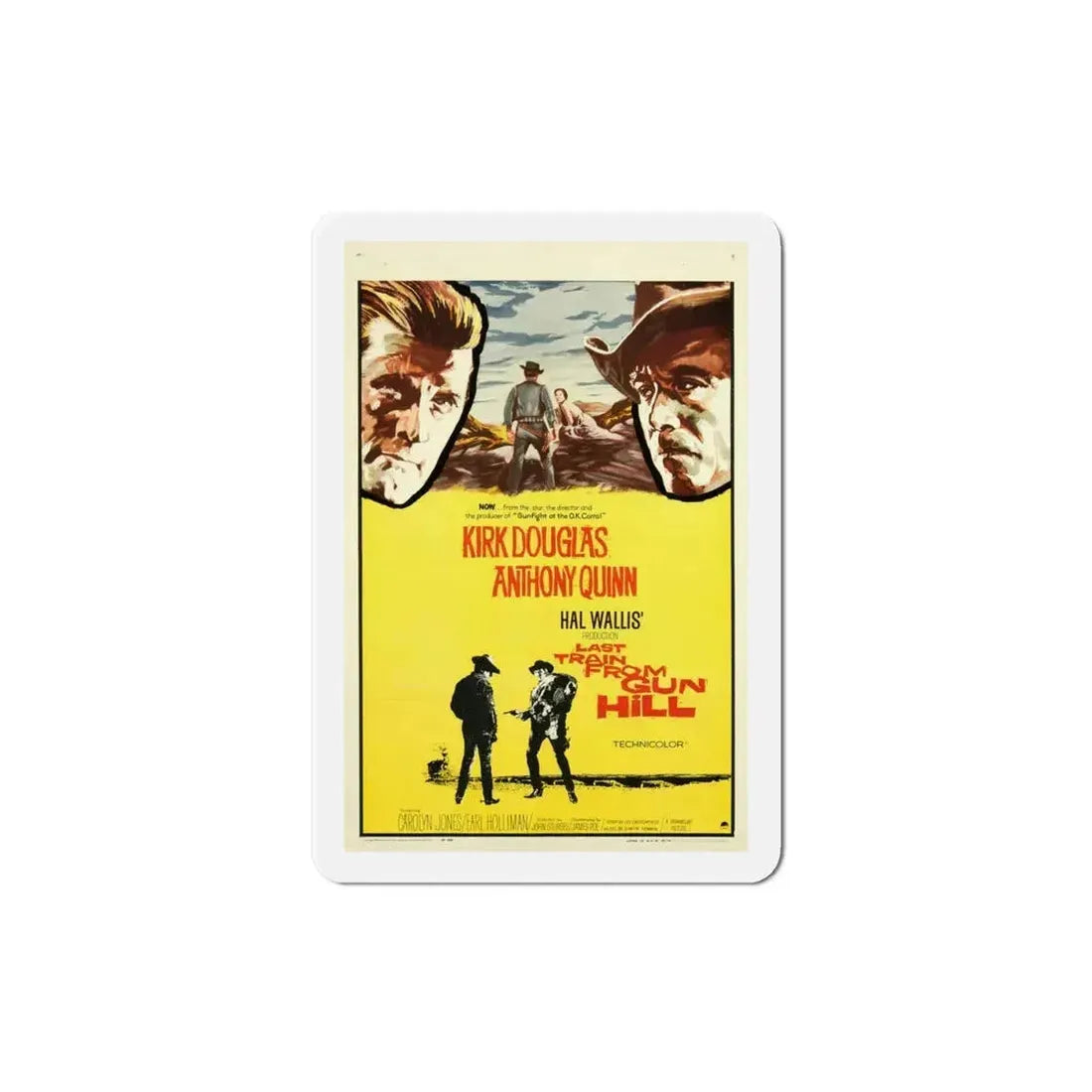 Last Train from Gun Hill 1959 Movie Poster Refrigerator Magnet 4 Inch - The Sticker Space