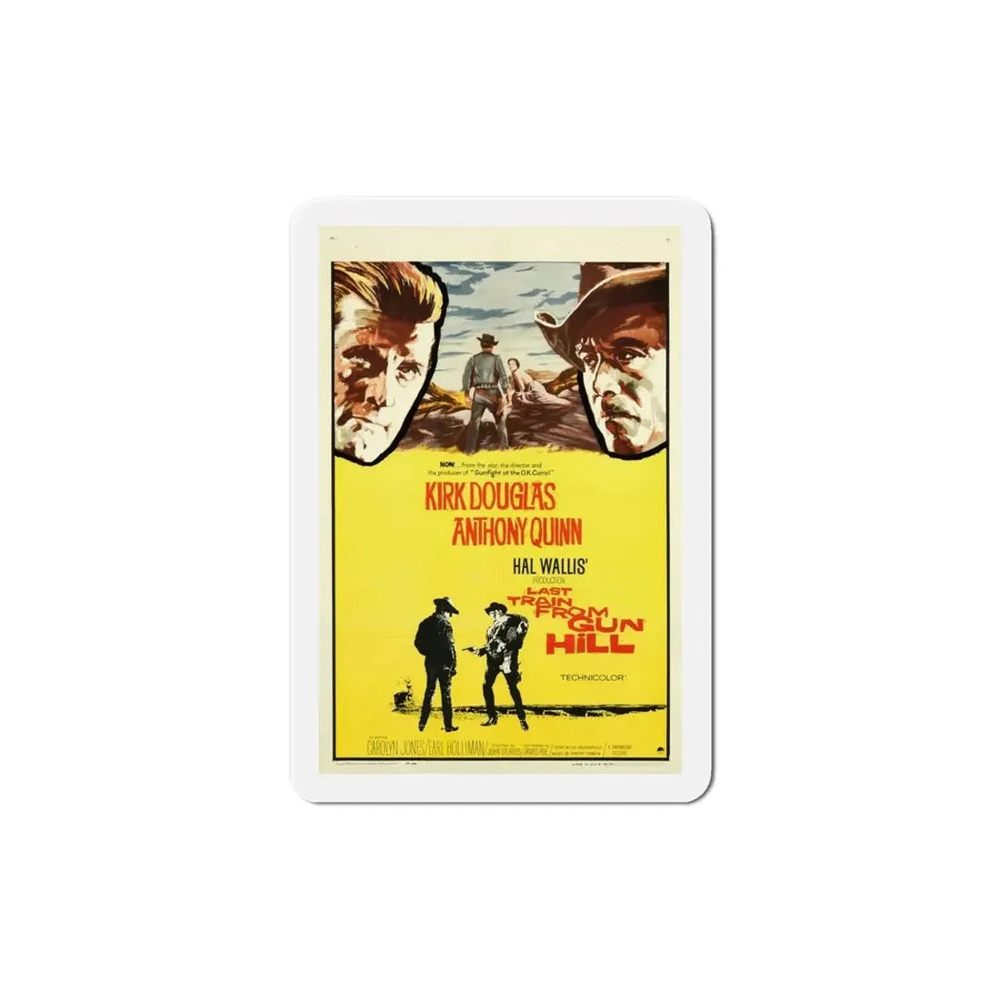 Last Train from Gun Hill 1959 Movie Poster Refrigerator Magnet - The Sticker Space
