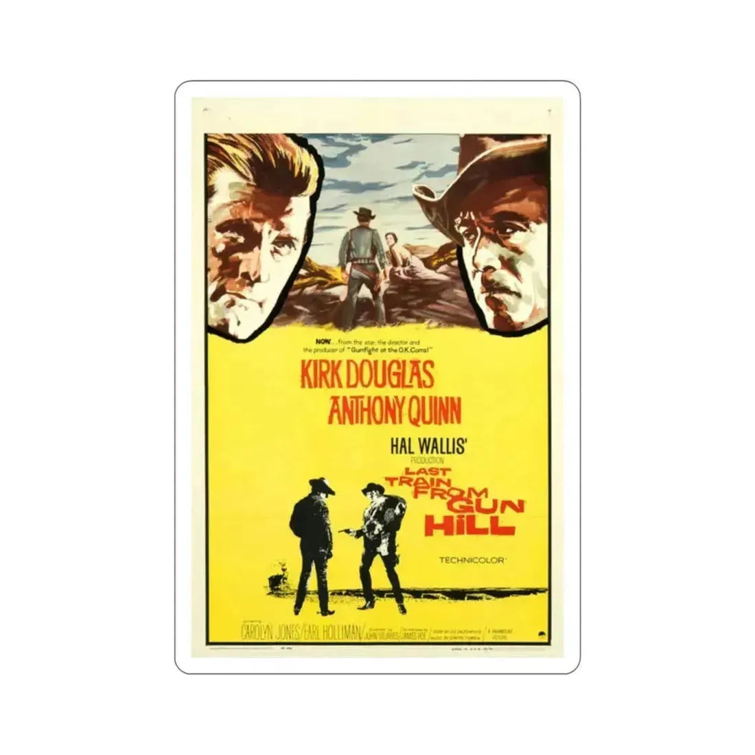 Last Train from Gun Hill 1959 Movie Poster STICKER Vinyl Die-Cut Decal 2 Inch - The Sticker Space