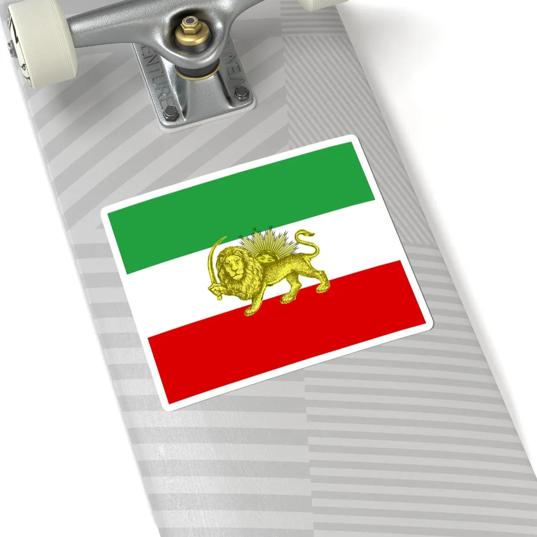 Late 19th and early 20th century flag of Persia (Iran) STICKER Vinyl Kiss-Cut Decal - The Sticker Space