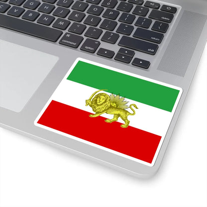 Late 19th and early 20th century flag of Persia (Iran) STICKER Vinyl Kiss-Cut Decal - The Sticker Space