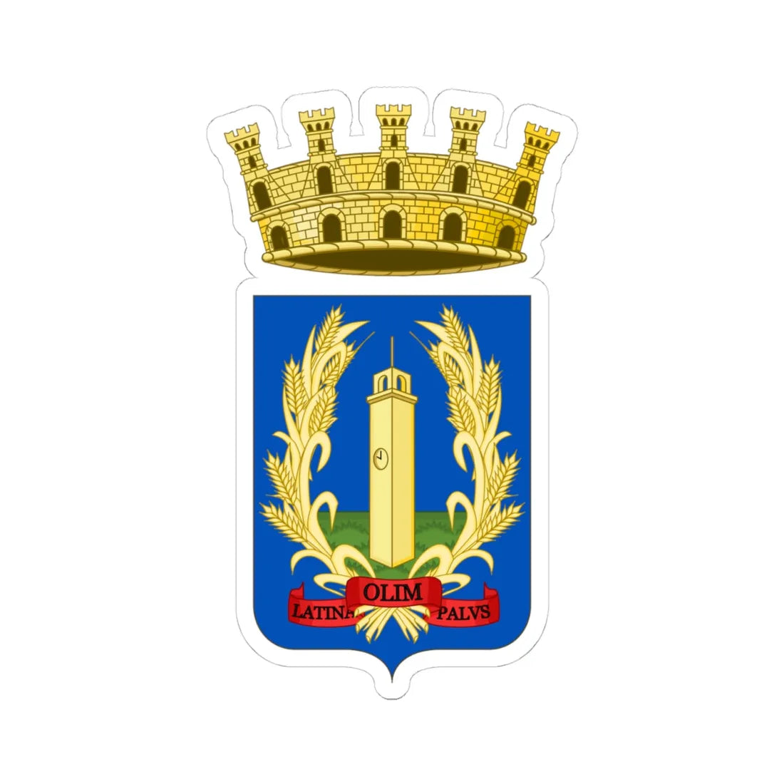 Latina-Stemma (Italy) (Coat of Arms) STICKER Vinyl Kiss-Cut Decal - The Sticker Space