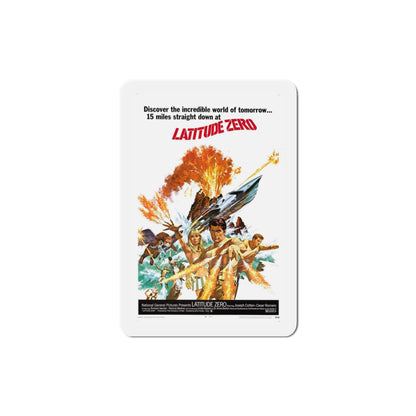 Latitude Zero 1969 Movie Poster Die-Cut Magnet-3 Inch-The Sticker Space