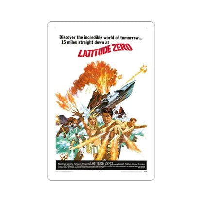 Latitude Zero 1969 Movie Poster STICKER Vinyl Die-Cut Decal 2 Inch - The Sticker Space