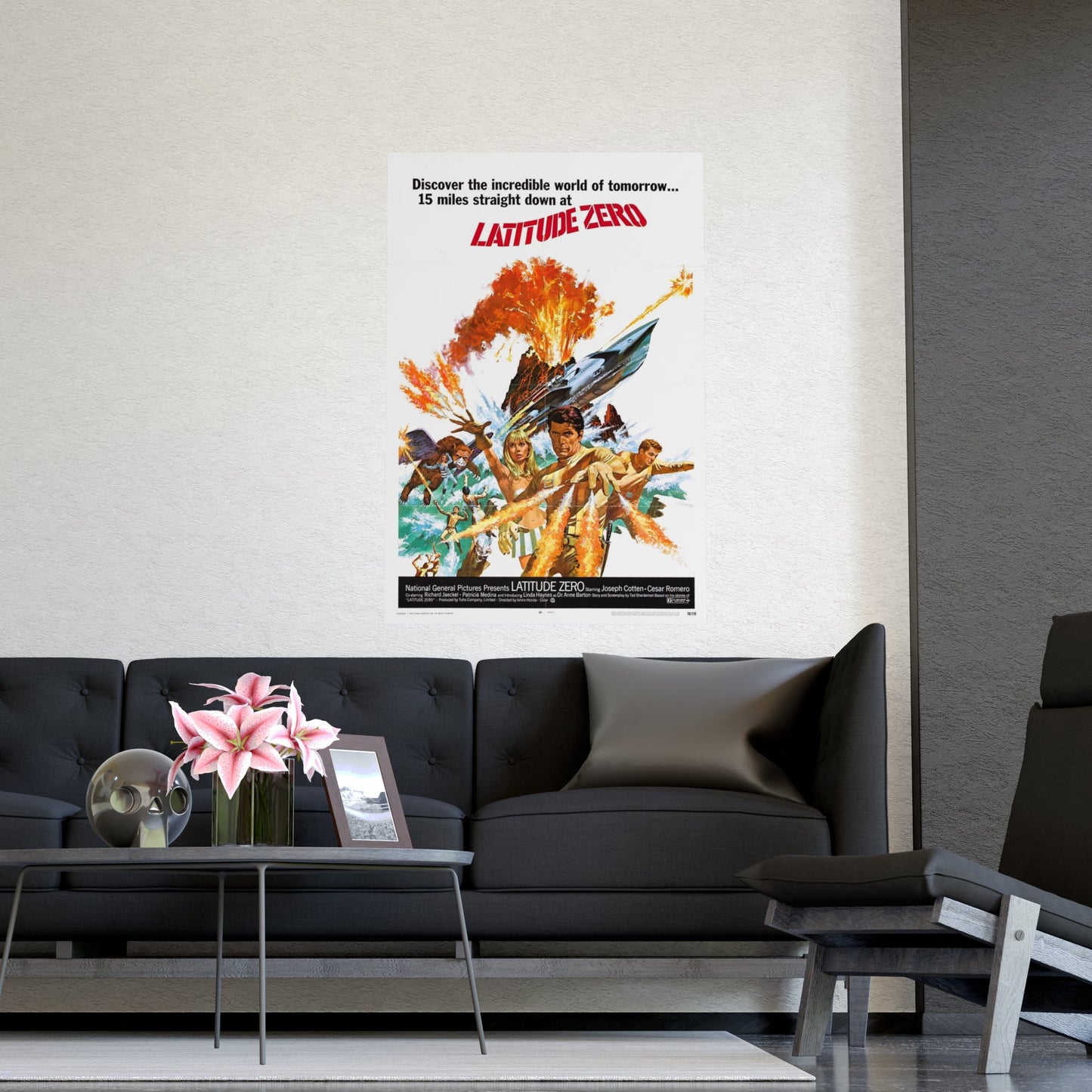 LATITUDE ZERO (2) 1969 - Paper Movie Poster-The Sticker Space