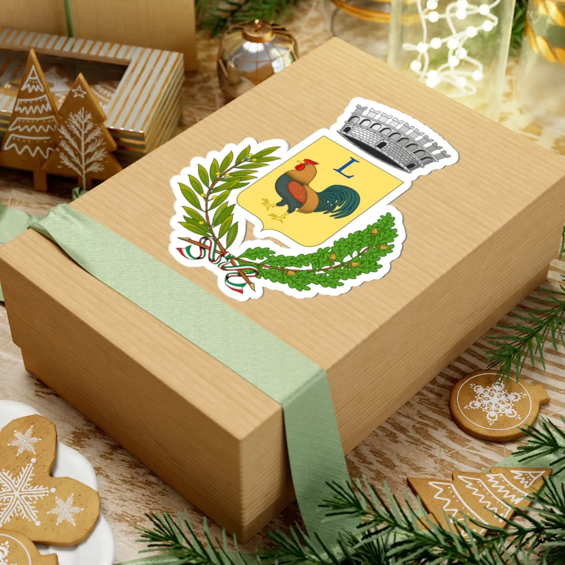 Lattarico-Stemma (Italy) (Coat of Arms) STICKER Vinyl Kiss-Cut Decal - The Sticker Space