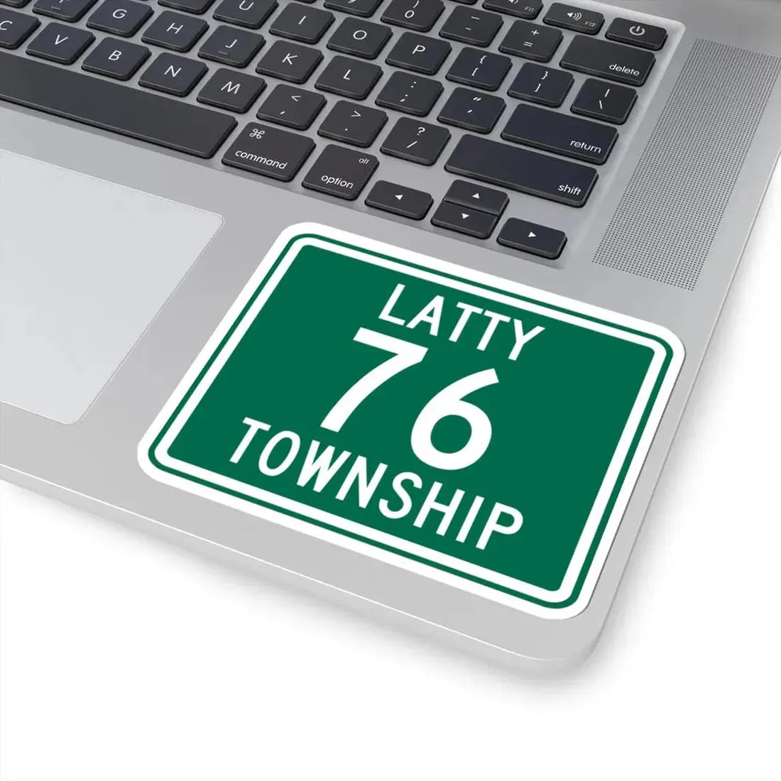 Latty Township Route 76 Paulding County Ohio (Ohio) (Road Sign) STICKER Vinyl Kiss-Cut Decal - The Sticker Space