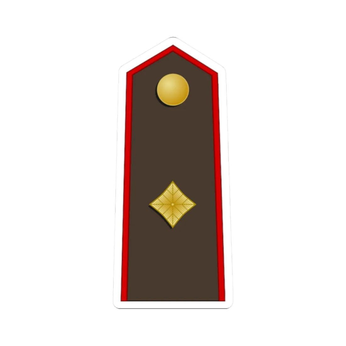 Latvia Army OF 3 (Latvia) (Military Rank) STICKER Vinyl Kiss-Cut Decal 2 Inch White - The Sticker Space